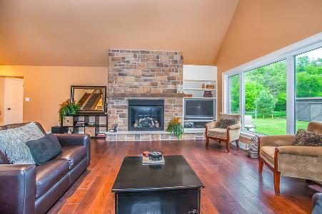 Culture Stone Fireplace
